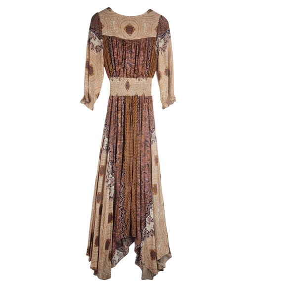 Free People Mexicali Rose Maxi Dress Women’s SZ SM EUC Dusty Rose - Picture 4 of 16